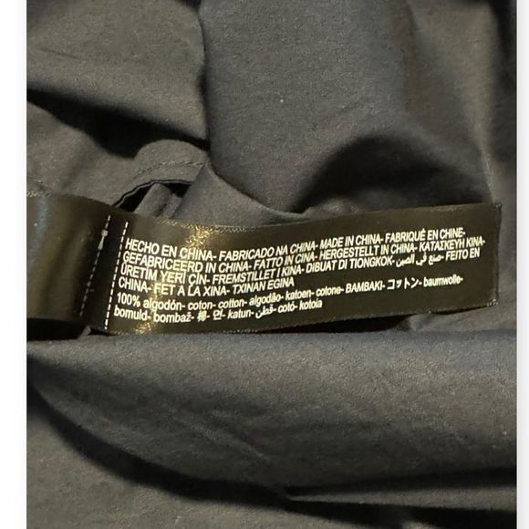 NEW Massimo Dutti Women’s Small Navy Poplin Shirt Dress With Knot Detail NWT - Picture 8 of 8